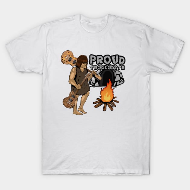 Proud Troglodyte v2 T-Shirt by The Trogly's Guitar Show